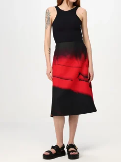 Gonna stampata Jil Sander in lana e seta