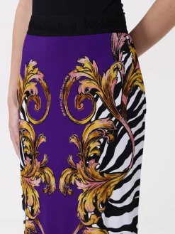 Gonna stampata Versace Jeans Couture in viscosa
