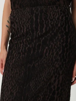 Gonna Tom Ford in misto viscosa animalier