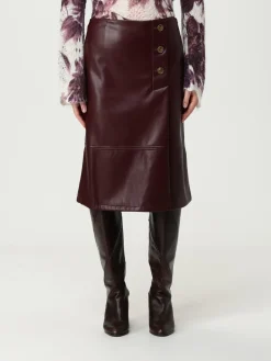 Gonna Twinset in pelle sintetica