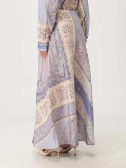 Gonna Zimmermann in lino con stampa floreale