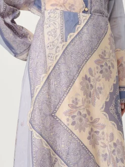 Gonna Zimmermann in lino con stampa floreale