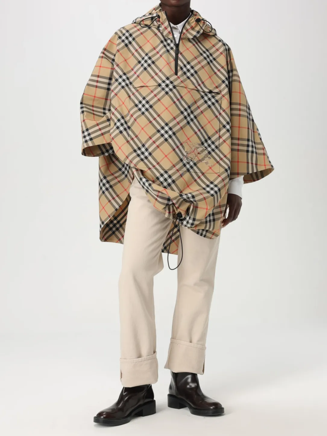 Impermeabile Burberry in nylon con stampa Vintage Check