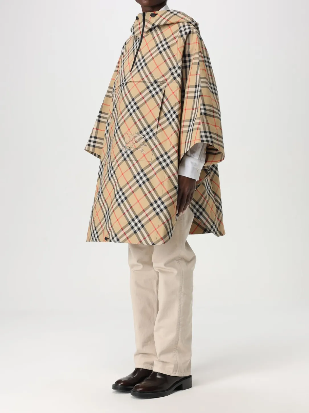 Impermeabile Burberry in nylon con stampa Vintage Check