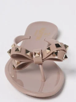 Infradito Rockstud Valentino Garavani in gomma con fiocco