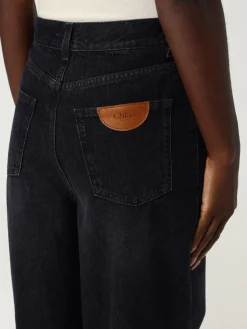 Jeans a zampa Chloé in denim