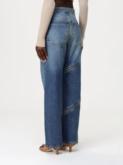 Jeans AlaÏa in cotone con zip