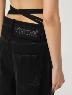 Jeans Ann Demeulemeester in denim distressed