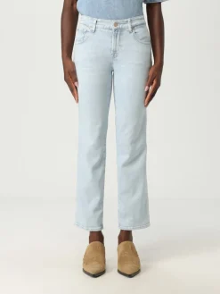 Jeans cropped 7 For All Mankind in denim
