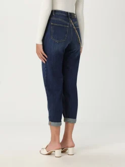 Jeans cropped Elisabetta Franchi in denim