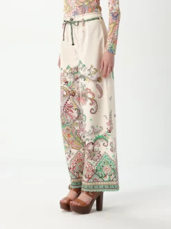 Jeans Etro in denim con stampa Paisley