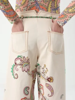 Jeans Etro in denim con stampa Paisley