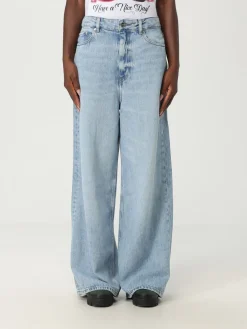 Jeans Ganni in denim di cotone