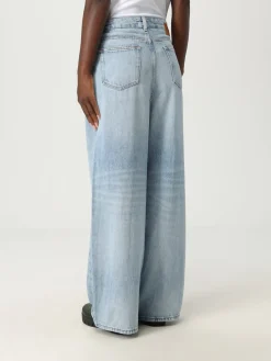 Jeans Ganni in denim di cotone