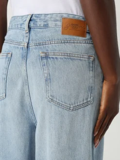 Jeans Ganni in denim di cotone