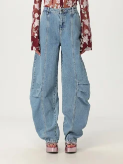 Jeans Rotate in denim di cotone