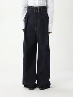 Jeans Sportmax in denim di cotone con cinta