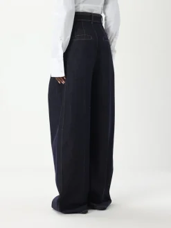 Jeans Sportmax in denim di cotone con cinta