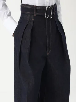 Jeans Sportmax in denim di cotone con cinta