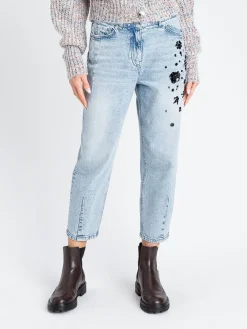 Jeans Twinset Actitude in denim con ricami