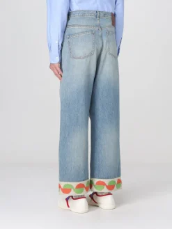 Jeans Valentino in denim con dettaglio stampato