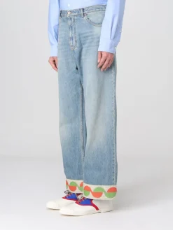 Jeans Valentino in denim con dettaglio stampato