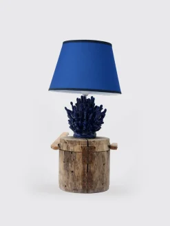 Lampada da tavolo Tralcio Corallo Bartes in legno e ceramica
