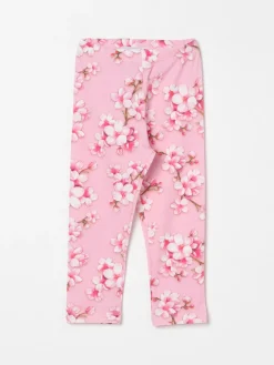 Leggings in cotone floreale Monnalisa
