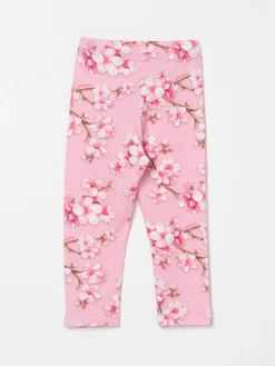 Leggings in cotone floreale Monnalisa