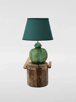 Lume Riga Sfera Bartes in ceramica e legno