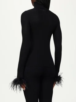 Maglia a dolcevita con piume Blumarine