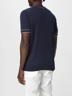 Maglia a girocollo basic Boss in lino