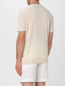 Maglia a girocollo basic Boss in lino