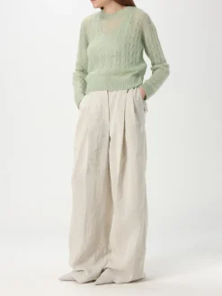 Maglia a girocollo Brunello Cucinelli in lana mohair