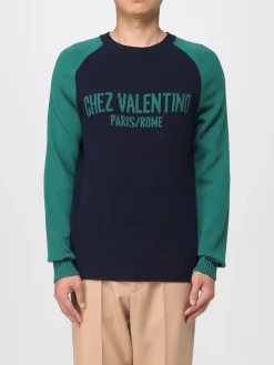 Maglia a girocollo Chez Valentino in lana vergine e cotone