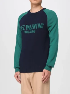 Maglia a girocollo Chez Valentino in lana vergine e cotone