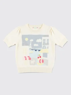 Maglia a girocollo con fantasia grafica Bonpoint