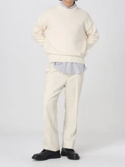 Maglia a girocollo con logo Ami Paris in misto lana