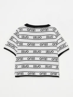 Maglia a girocollo con logo all-over Liu Jo