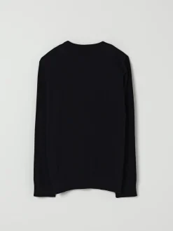 Maglia a girocollo con logo jacquard Balmain