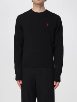 Maglia a girocollo con mini logo Ami Paris