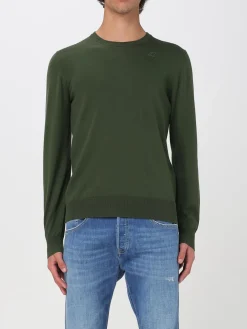 Maglia a girocollo con mini logo K-way in cotone