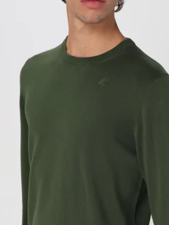 Maglia a girocollo con mini logo K-way in cotone