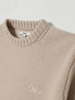 Maglia a girocollo con mini logo Chloé
