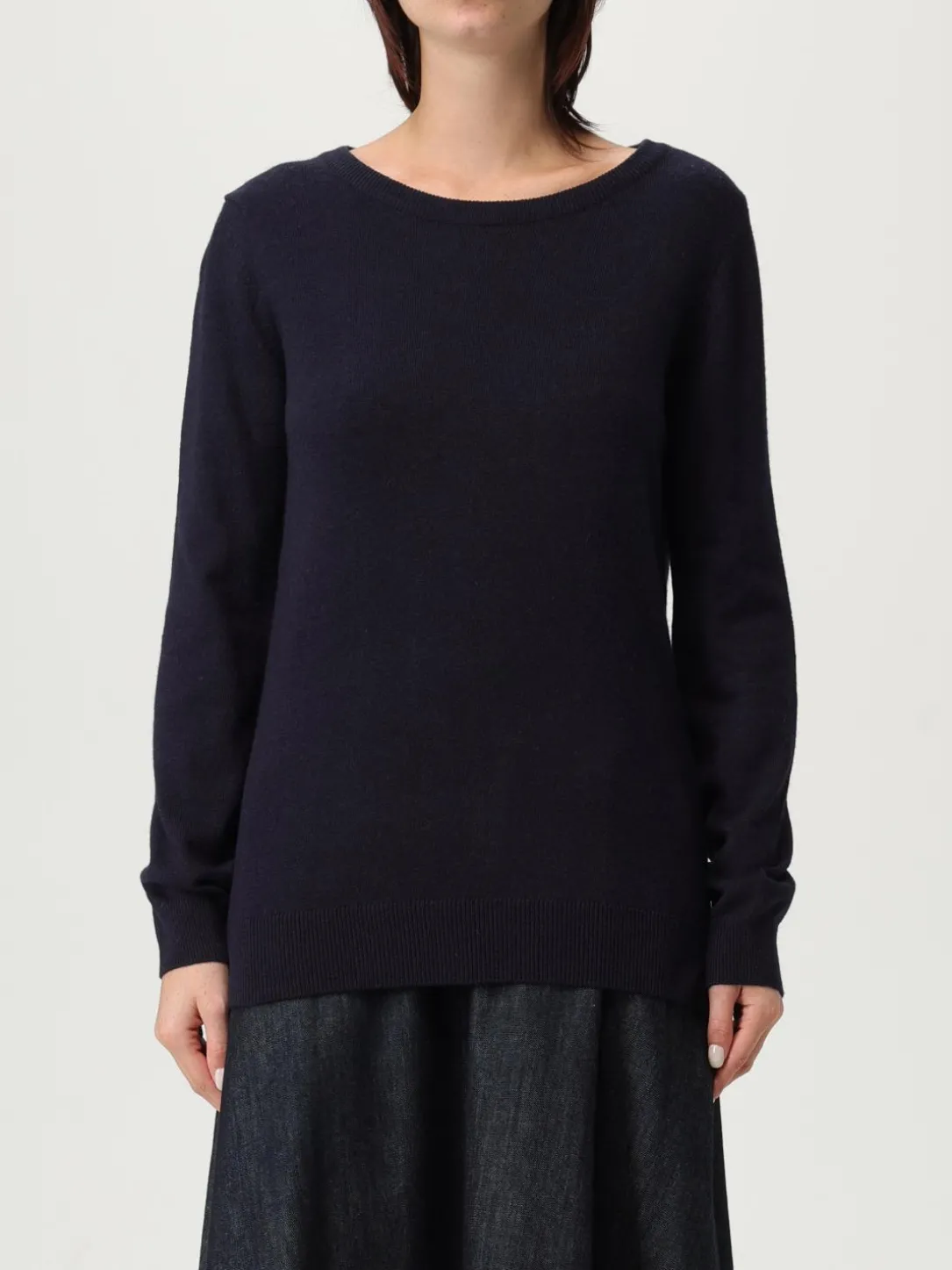 Maglia a girocollo con toppa check Barbour