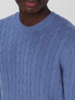 Maglia a girocollo Drumohr in cashmere intrecciato