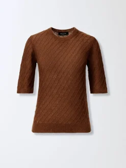 Maglia a girocollo Fabiana Filippi con paillettes