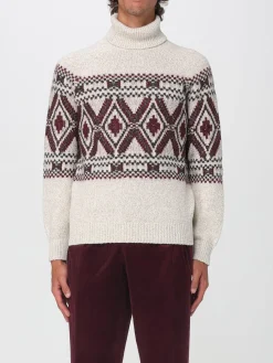 Maglia a girocollo in Alpaca di lana e seta Brunello Cucinelli