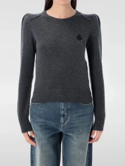 Maglia a girocollo in cotone e lana con logo Isabel Marant Etoile