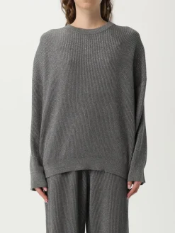 Maglia a girocollo in cotone e viscosa Brunello Cucinelli